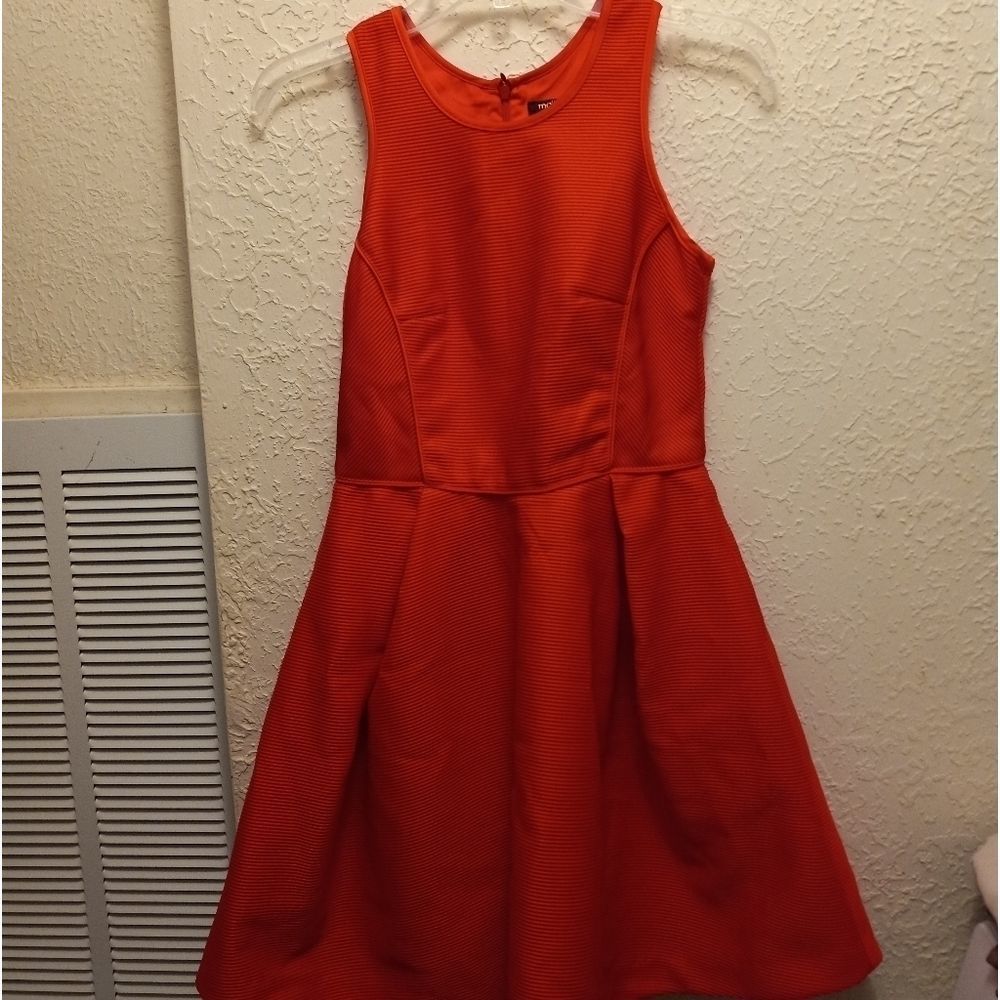 Maje Pleated Fit/Flare Dress